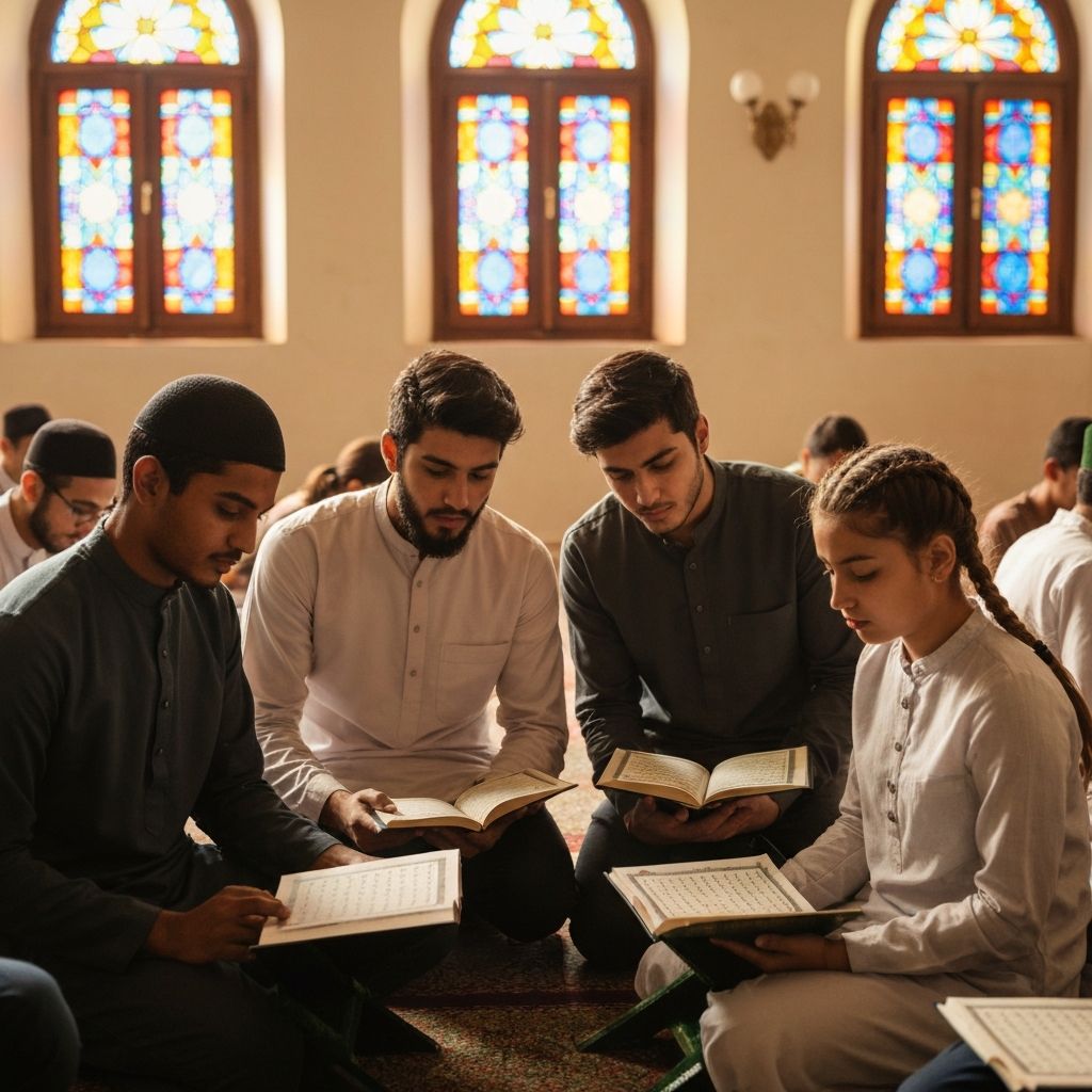 Students with Quran